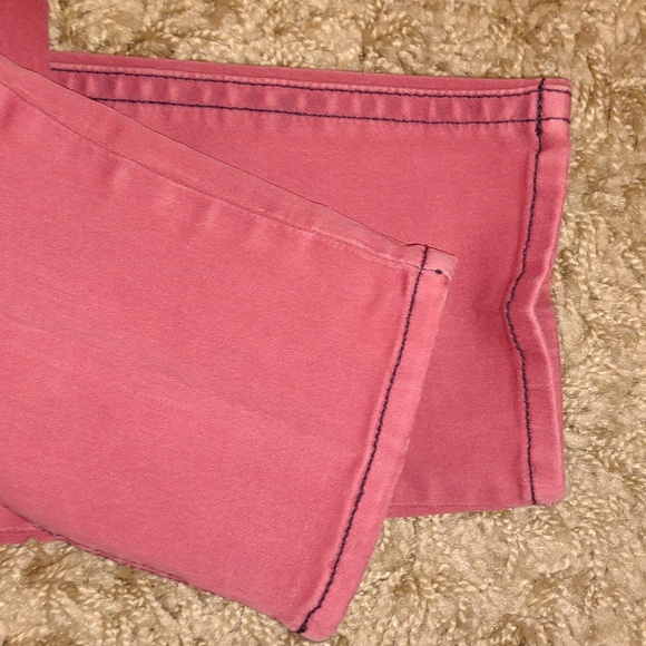 Hydraulic Jeans 11/12 Bailey Super Skinny bold rose color with black accents VGC - Picture 10 of 15